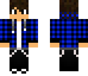 blue plaid shirt boy