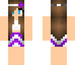 purple summer girl