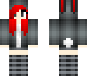 bunny with red hair