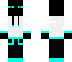 cyan blue enderman fejhalgatoval