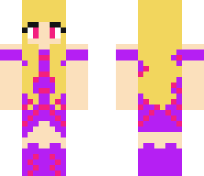girl in purple and pink dress