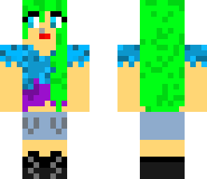 green gamer girl