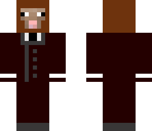 brown sheep in suit