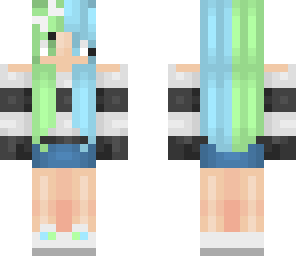 bleen-blue and green