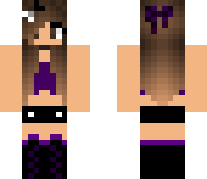 black purple and white girl