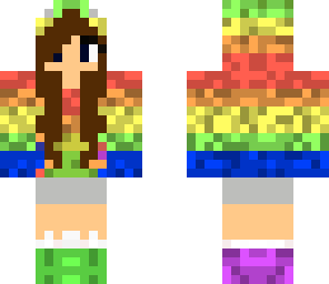 cute rainbow fox girl