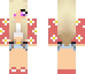 flower shirt gamer girl