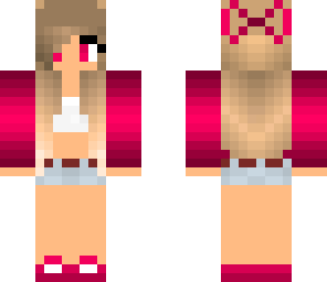 girl in pink mit schleife