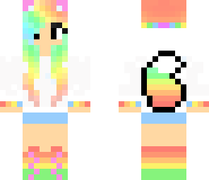 rainbow cat girl