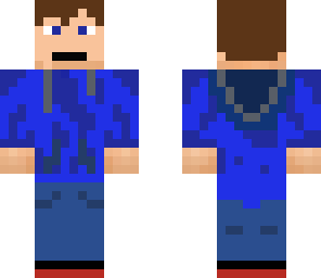 blue hoodie