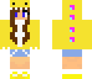 yellow dino girl hoodie  edited