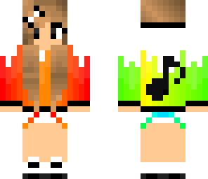 rainbow music girl