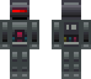pixelated robot skin