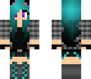 electro blue girl
