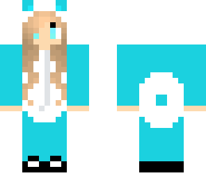 blue panda girl