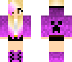 magenta gradient girl