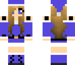 blue santa girl