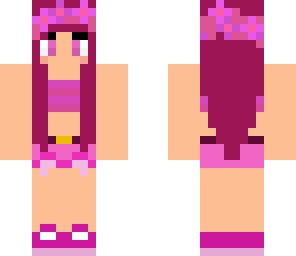 pink flower girl