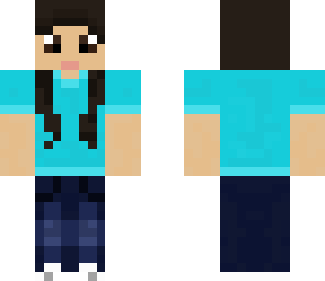 blue gamer girl