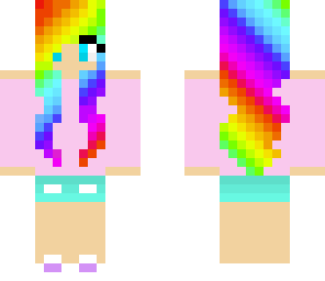 rlly cute rainbow girl