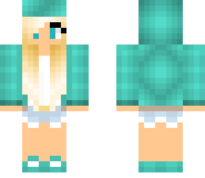 blue blone girl