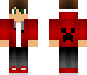 red hoodie