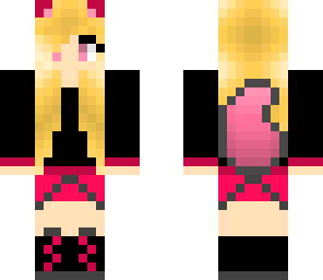 pink wolf girl