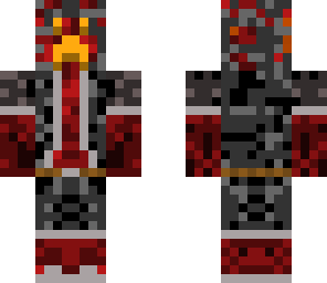 red creeper dude with bedrock clothes
