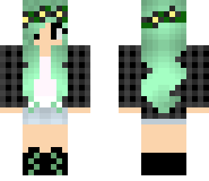 green hair
