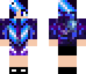 space girl blue