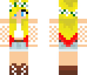 white crop-top girl