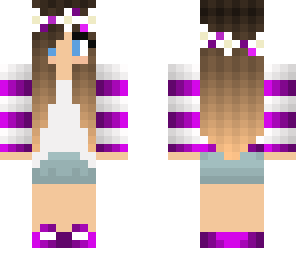 purple summer girl