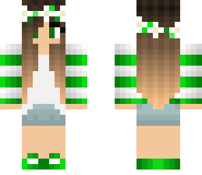 green summer girl