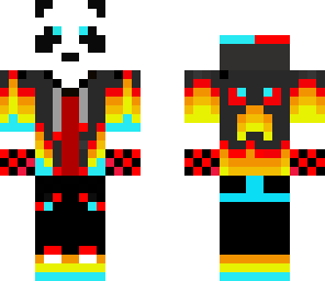 red flaming panda