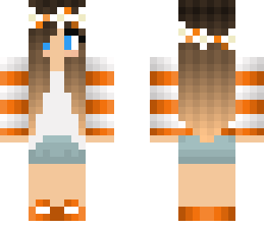 orange summer girl