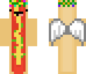 flower crown angel hot dog
