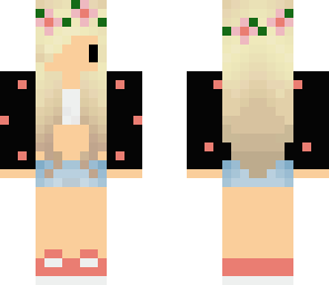 chibi girl with flower crown