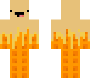 waffle man with syrup