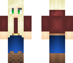 blonde girl maroon hoodie