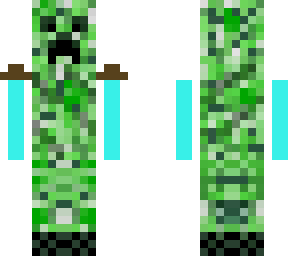 creeper with a diamond sword