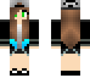 updated cute girl with blue highlights