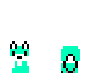 rare mint green fox