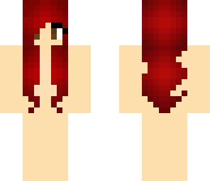 red hair skin template