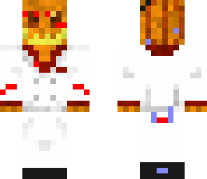 bloody white headless suit