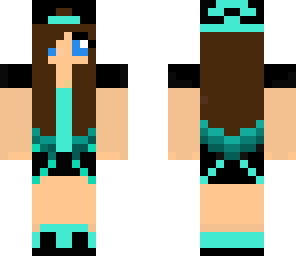 cool light blue girl