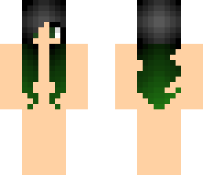 green to black hair base