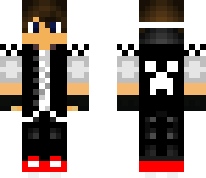 black and white
