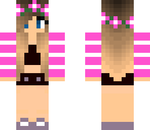 a girl in pink