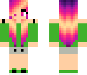 green summer girl
