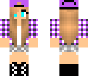 hat girl purple